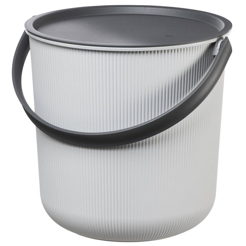Plast Team boîte de rangement AKITA, 53 litres, gris nuageux, avec couvercle